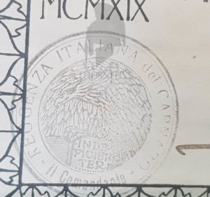 d'annunzio marcia ronchi fiume autografo