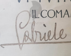 d'annunzio marcia ronchi fiume autografo