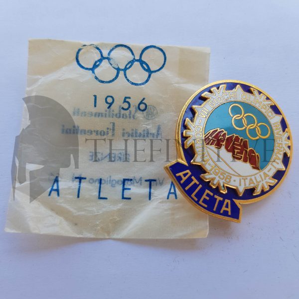 Cortina 1956 Olimpiadi badge