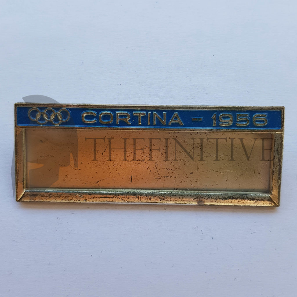cortina 1956 olimpiadi targhetta