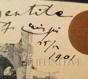 francesco crispi risorgimento autografo