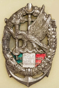 ❌🙁X MAS Distintivo Pola NAZARIO SAURO RSI 8 Settembre ’43