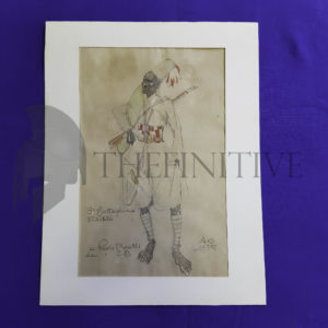 ❌🙁Ascari Eritreo Caccia Dominioni disegno ORIGINALE A.O.I. ’35