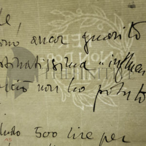Gabriele d'Annunzio lettera autografa
