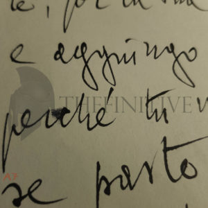Gabriele d'Annunzio lettera autografa