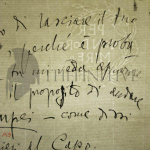 Gabriele d'Annunzio lettera autografa