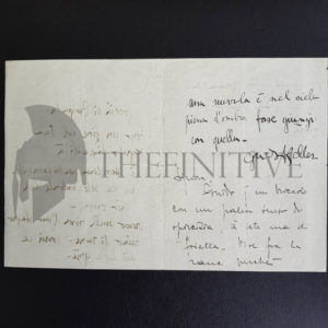 Guido KELLER autografo FIUME