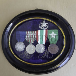 ❌🙁Medaglia Campagna d’Ancona Garibaldi ed autografo su foto