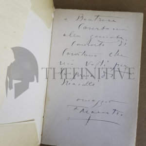 ❌🙁Marinetti Futurismo Aeropoema Golfo della Spezia – autografo