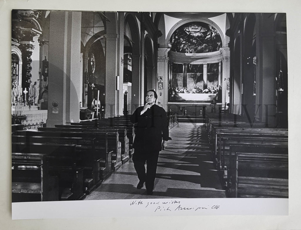 Pietro Annigoni fotografia Autografa