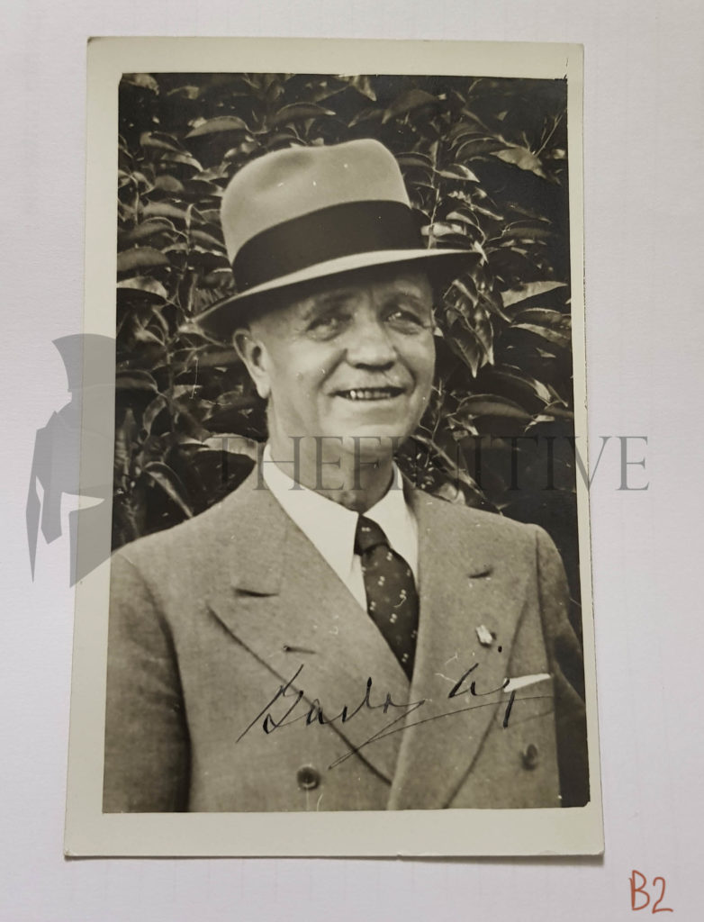badoglio maresciallo italia autografo