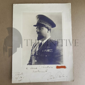 ❌🙁Italo Balbo fotografia autografa – Uniforme Maresciallo dell’Aria