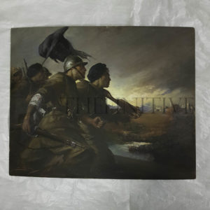 ❌🙁TAFURI Dipinto FIAMME NERE – CC.NN. SPAGNA 1937