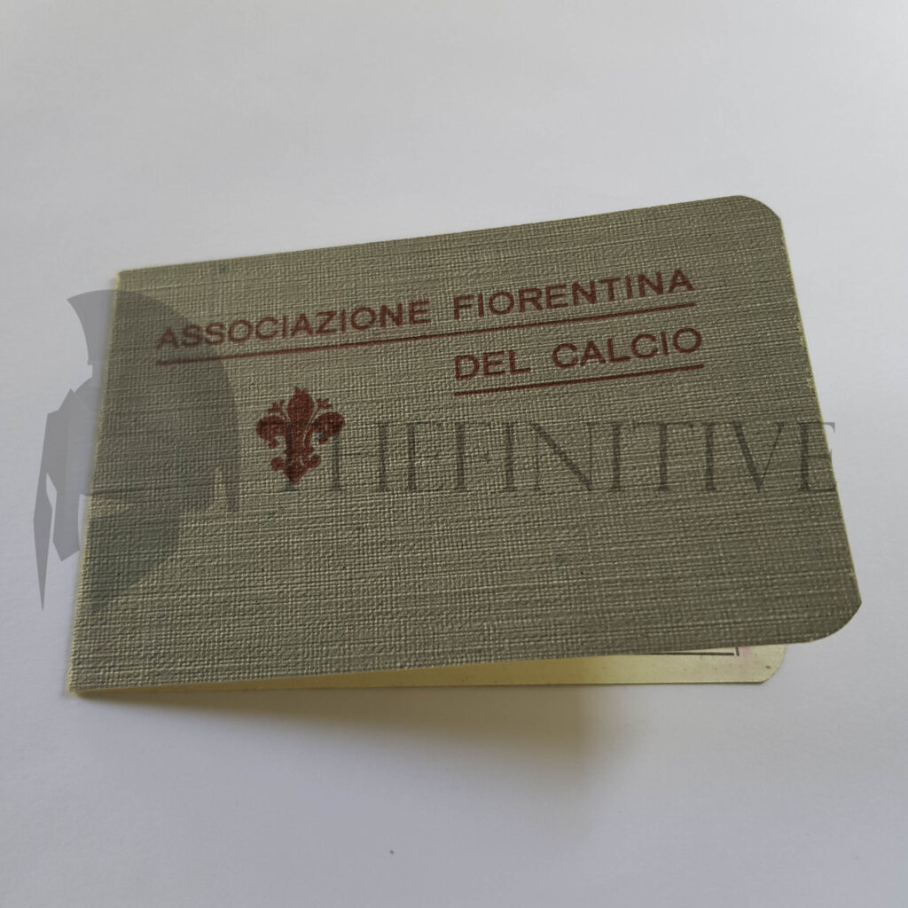 Calcio Tessera ASSOCIAZIONE FIORENTINA