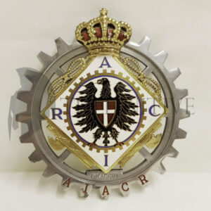 ❌🙁RACI badge Reale Automobile Club radiatore smaltato