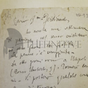 ITÀ D’ANNUNZIO BIDERI lettera 1893