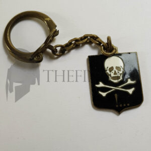 ❌🙁X MAS   ARDITI Teschio smaltato con portachiavi