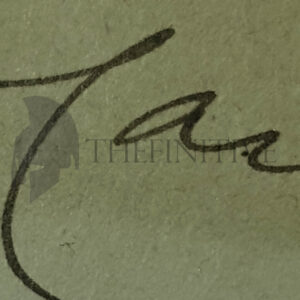 Giosuè Carducci cartolina autografata