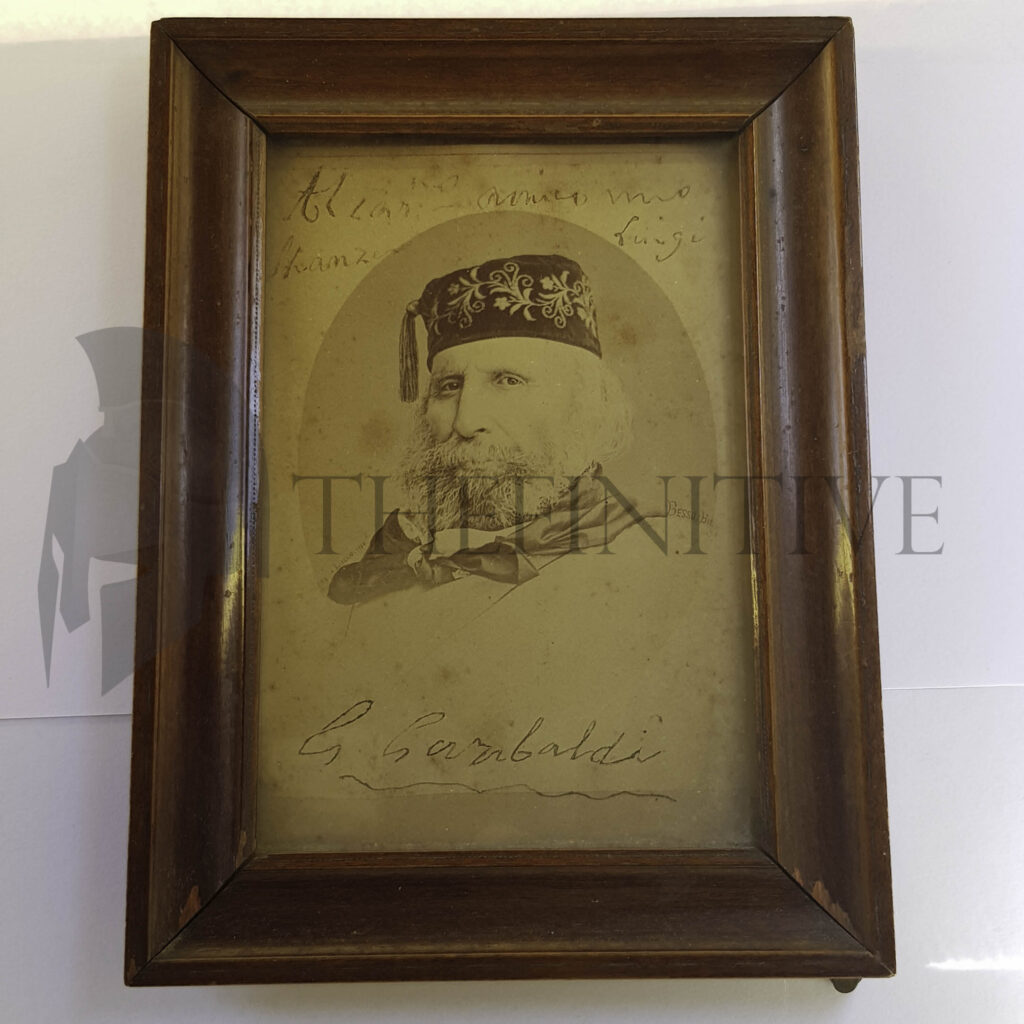 Giuseppe Garibaldi foto autografata
