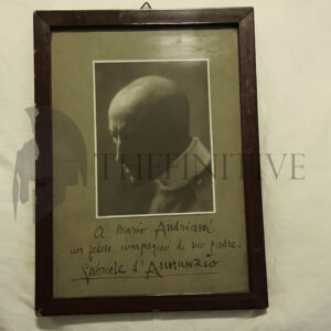 Gabriele d’Annunzio Dedica Autografata su foto
